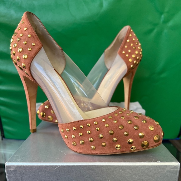 Brian Atwood Studded PVC Heels - Picture 1 of 9